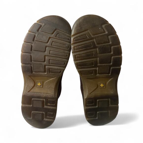 Dr Martens Shoes UniSex M 10 L 11 Slip On Loafers Brown Leather Round Toe Rustic - Picture 6 of 8